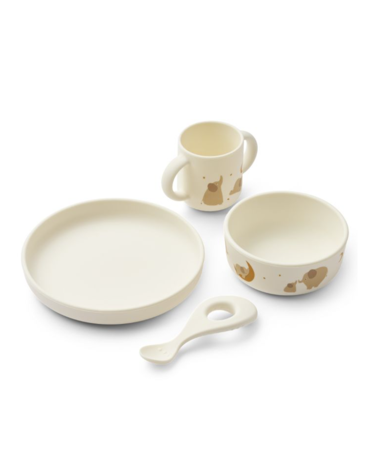 Set repas bébé silicone Vivi 4 pièces – Liewood