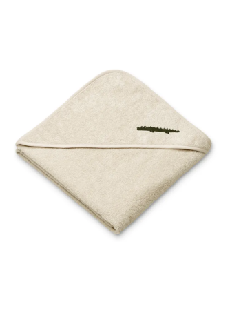 Cape de bain bébé coton bio Goya beige – Liewood