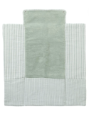Tapis à langer nomade bébé rayé vert de gris – BB&Co