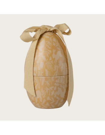 Œuf de Pâques Maileg Small Cream Yellow – décoration métal