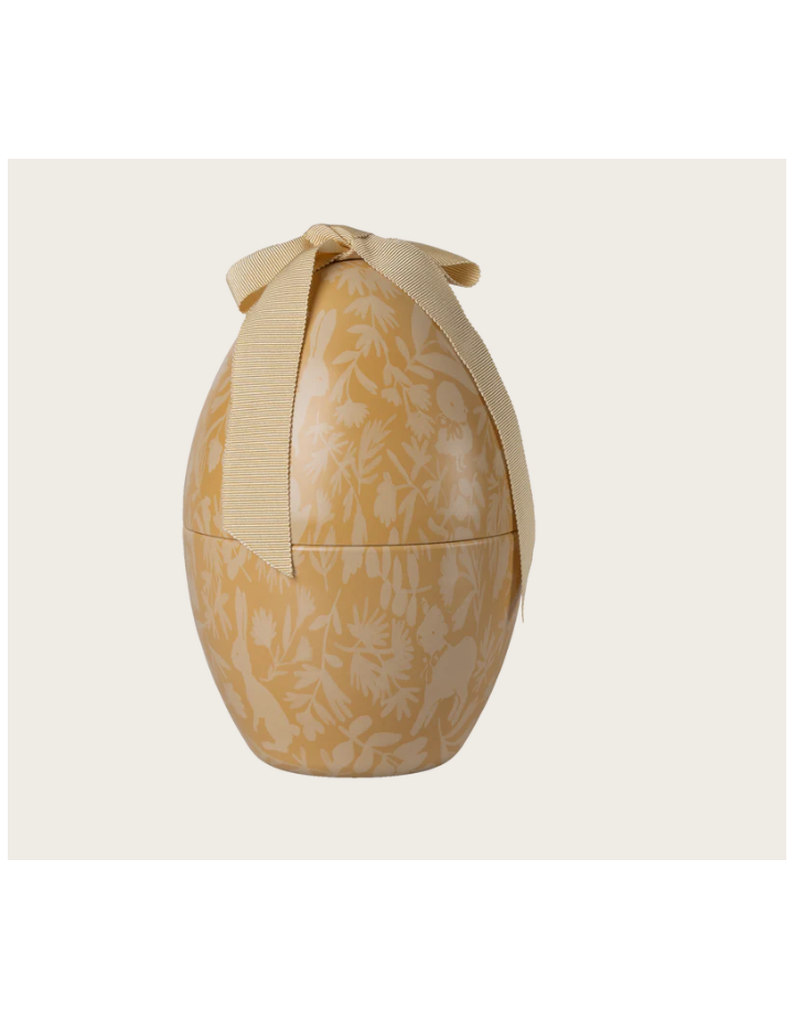 Œuf de Pâques Maileg medium Cream Yellow – décoration métal