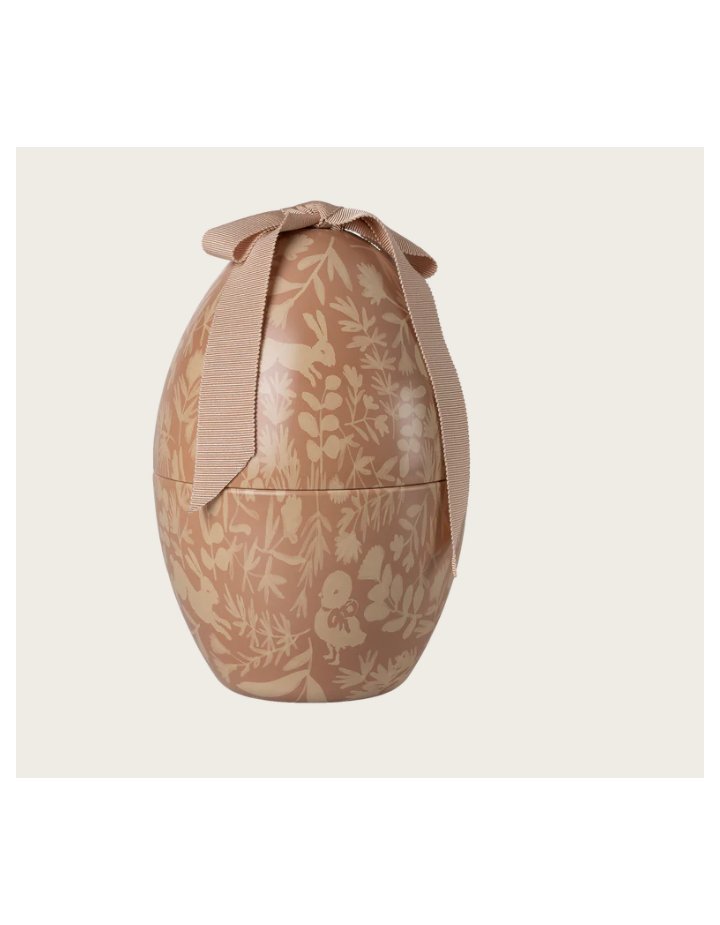 Œuf de Pâques Maileg Medium Poudre Yellow – décoration métal