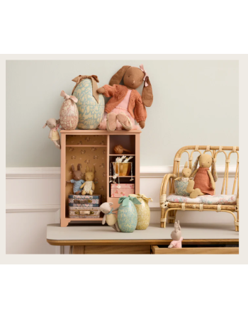 Œuf de Pâques Maileg Medium Poudre Yellow – décoration métal