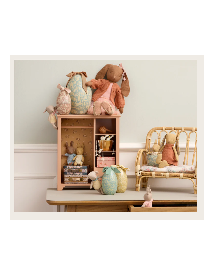 Œuf de Pâques Maileg Medium Poudre Yellow – décoration métal