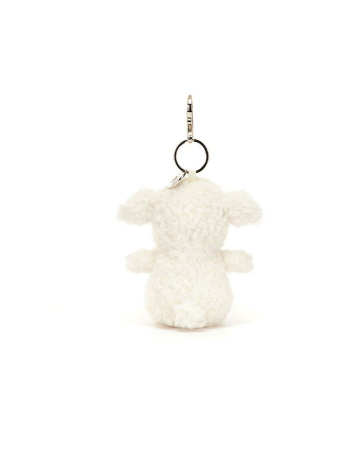 Jellycat LITTLE LAMB Bag Charm – Porte‑clé agneau chic & doux