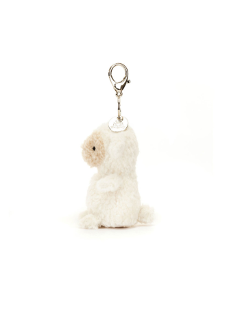 Jellycat LITTLE LAMB Bag Charm – Porte‑clé agneau chic & doux