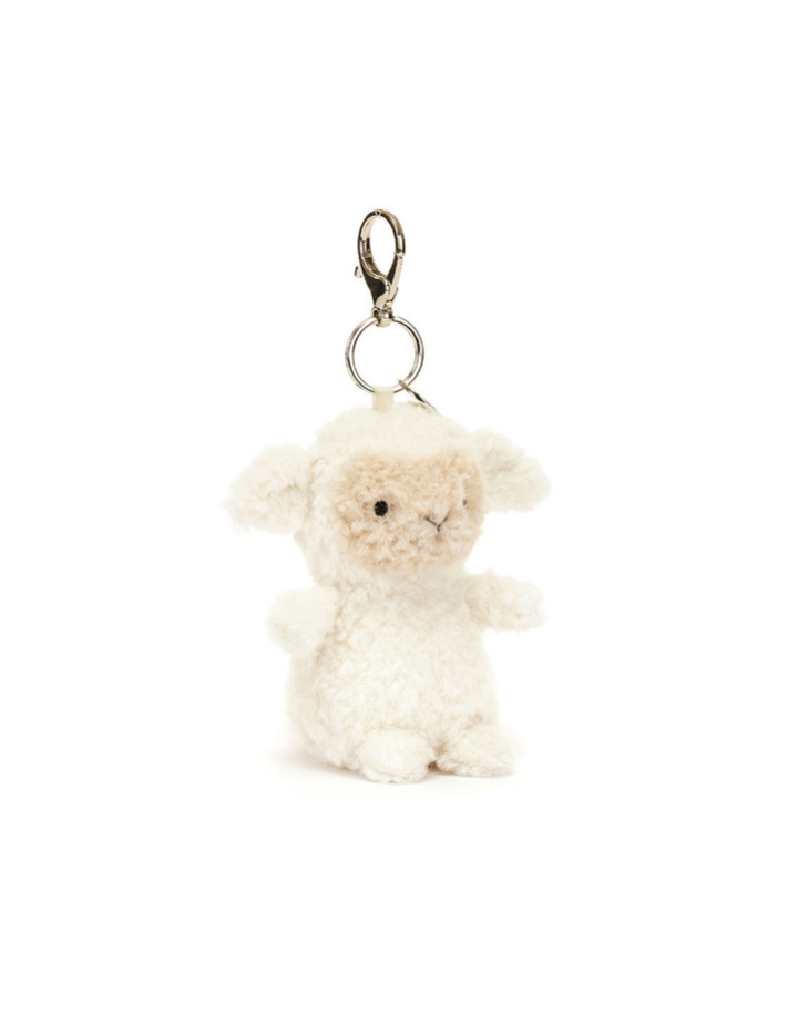 Jellycat LITTLE LAMB Bag Charm – Porte‑clé agneau chic & doux