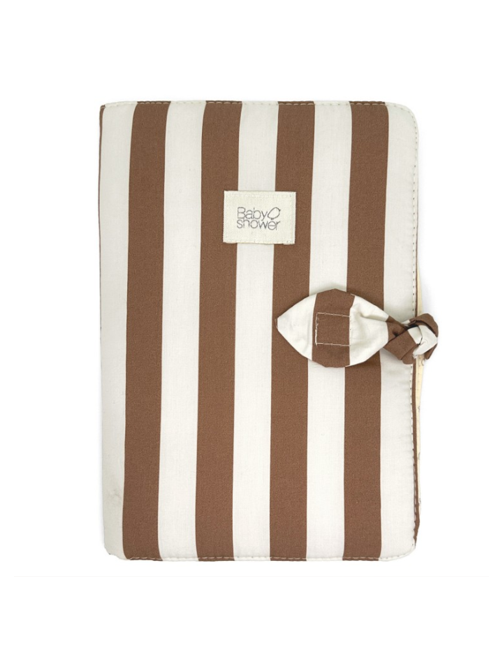 Protège carnet de santé Knot Caramel Sailor – Babyshower | Cadeau naissance