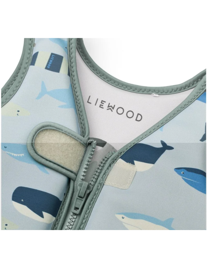 Gilet de natation Dove Swim Vest Shark Liewood – Cadeau enfant