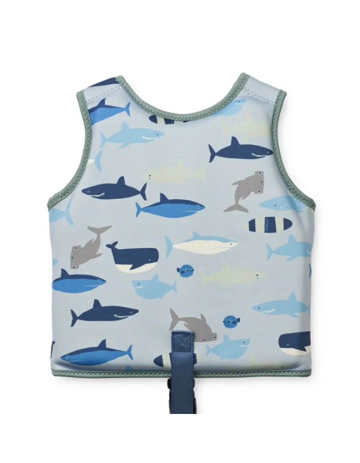 Gilet de natation Dove Swim Vest Shark Liewood – Cadeau enfant