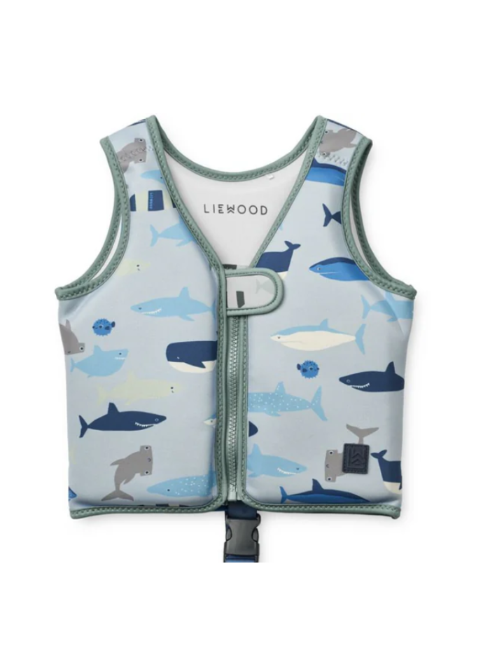 Gilet de natation Dove Swim Vest Shark Liewood – Cadeau enfant