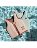 Gilet de natation Dove Stripe Pale Tuscany / Creme de la creme – Liewood | Cadeau enfant