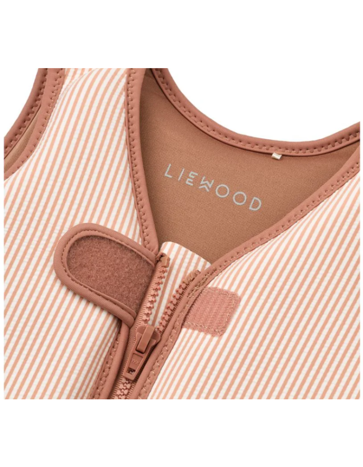 Gilet de natation Dove Stripe Pale Tuscany / Creme de la creme – Liewood | Cadeau enfant