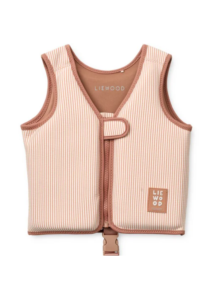 Gilet de natation Dove Stripe Pale Tuscany / Creme de la creme – Liewood | Cadeau enfant