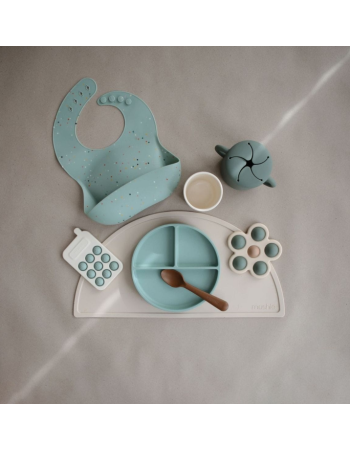 Mushie Press Toy Flower – Jouet sensoriel bébé en silicone