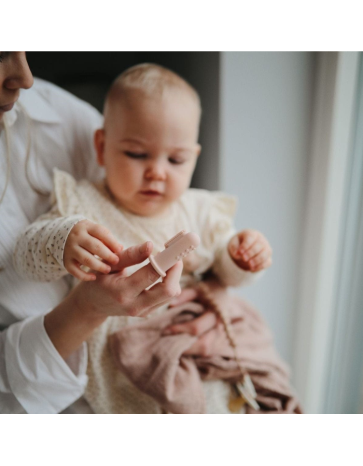 Brosse à dents à doigt Mushie  | Hygiène bébé