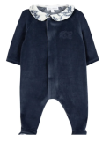 Pyjama bébé velours bleu Toile de Jouy – Tartine et Chocolat