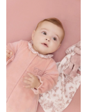 Pyjama bébé velours rose Tartine et Chocolat – Dors-bien bébé
