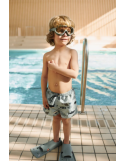 Short de bain enfant Liewood Aiden Shark Dove Blue UV40+