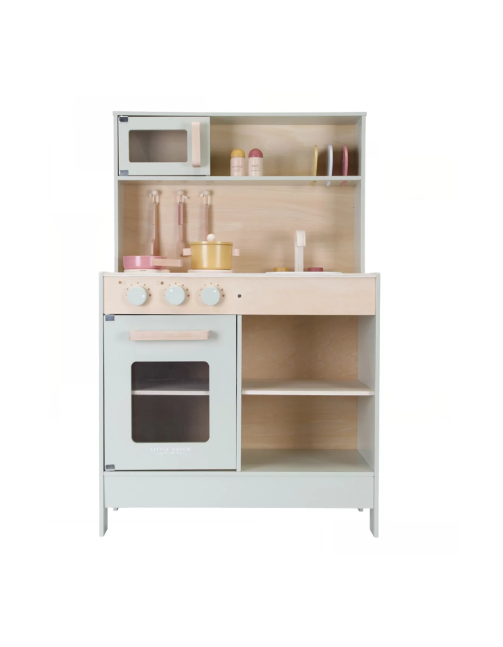 Cuisine en bois Little Dutch vert pastel – Jouet enfant FSC