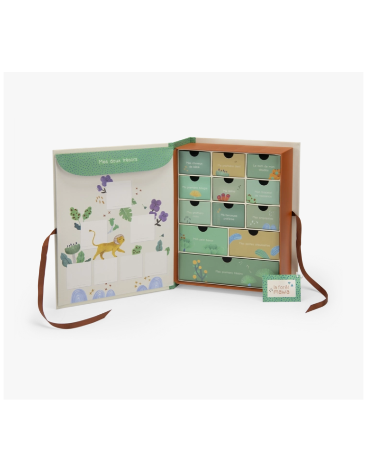 Coffret naissance Moulin Roty La Forêt Mawa – Boîte souvenirs bébé