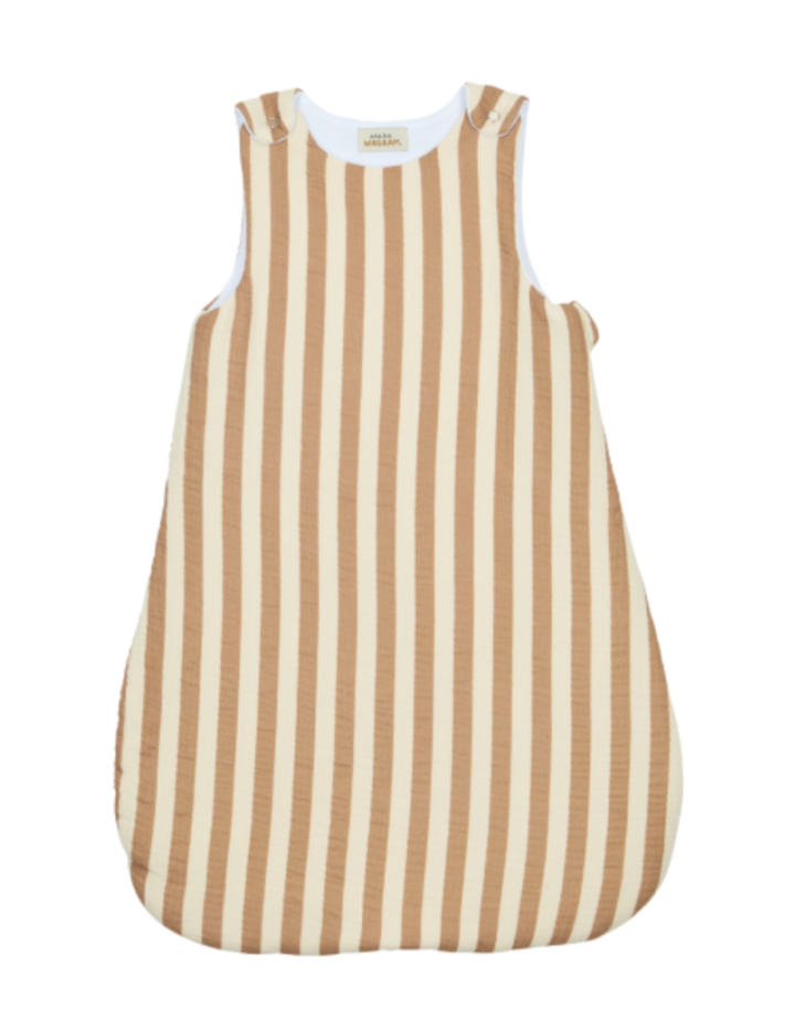Gigoteuse bébé gaze de coton rayures larges – Atelier Wagram