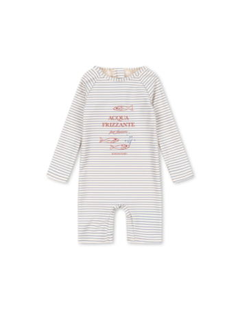 Combinaison anti-UV enfant Konges Sløjd Aster Stripe Bluie