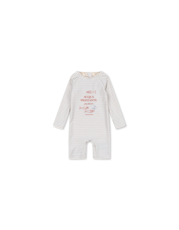 Combinaison anti-UV enfant Konges Sløjd Aster Stripe Bluie