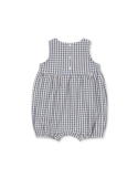 Barboteuse bébé Konges Sløjd Kim Captains Check coton bio