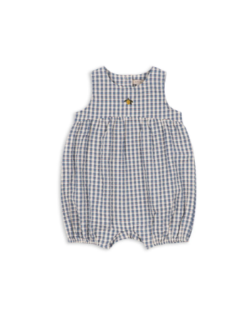 Barboteuse bébé Konges Sløjd Kim Captains Check coton bio