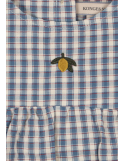 Barboteuse bébé Konges Sløjd Kim Captains Check coton bio