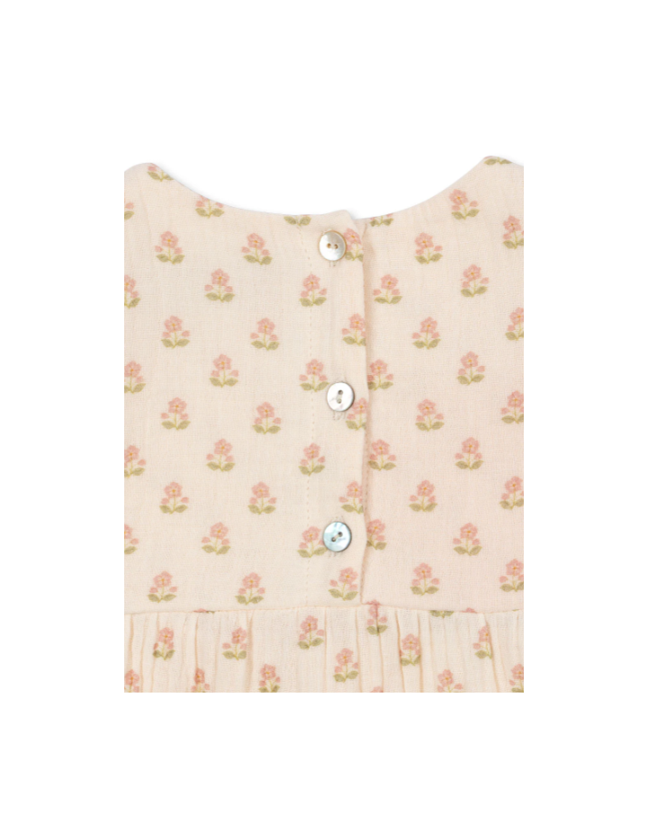 Barboteuse bébé Konges Sløjd Coco Frill Carta Rosa