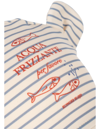 Chapeau anti-UV enfant Konges Sløjd Aster Bear Stripe Bluie