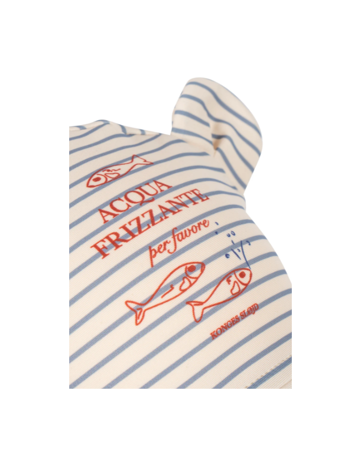 Chapeau anti-UV enfant Konges Sløjd Aster Bear Stripe Bluie