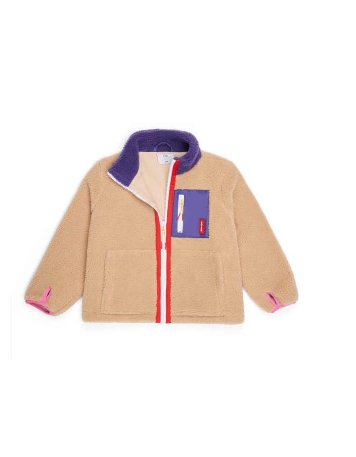 Veste polaire enfant Plum Beige – Hello Hossy hiver chaud