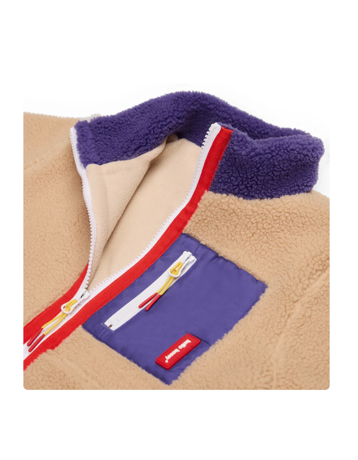 Veste polaire enfant Plum Beige – Hello Hossy hiver chaud