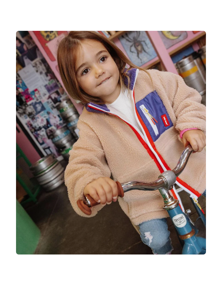 Veste polaire enfant Plum Beige – Hello Hossy hiver chaud