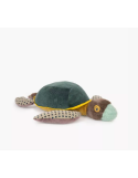 Peluche grande tortue Moulin Roty 60 cm | Doudou bébé naissance