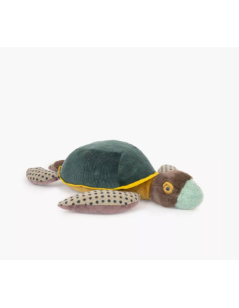 Peluche grande tortue Moulin Roty 60 cm | Doudou bébé naissance