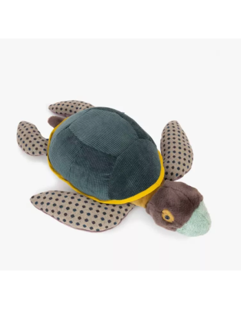 Peluche grande tortue Moulin Roty 60 cm | Doudou bébé naissance