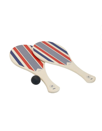 Raquettes de plage Vilac Elysée bois + balle | Jeu extérieur enfant