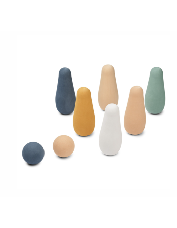 Jeu de bowling Liewood Benno mustard multi mix – Jeu enfant