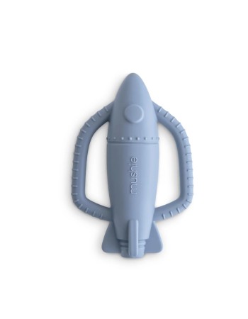 Hochet dentition bébé Mushie silicone – Jouet d’éveil