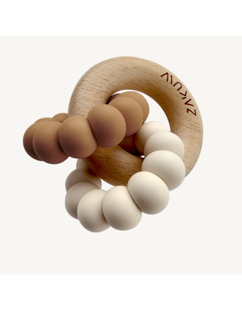 Anneau dentition Zakuw Moka – Bois & silicone bébé