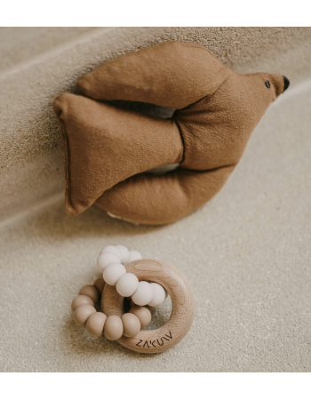 Anneau dentition Zakuw Moka – Bois & silicone bébé