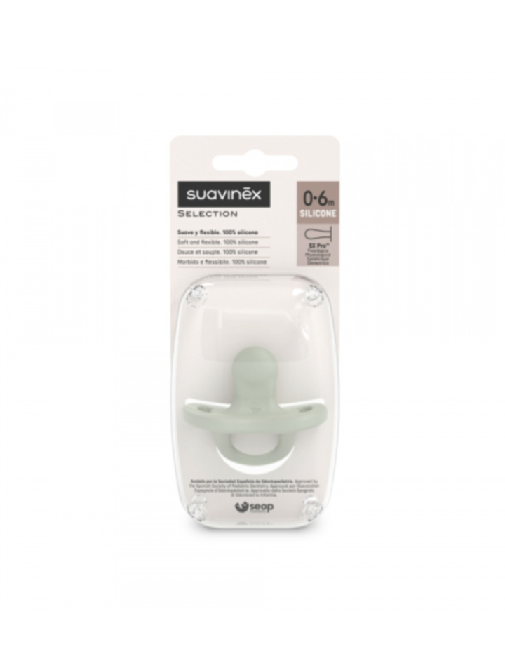 Sucette SX Pro silicone Suavinex 0-6 mois – Colour Essence vert