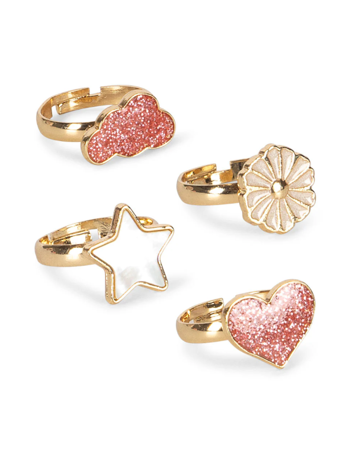 Lot de 12 bagues enfant Konges Sløjd – Multicolore