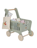 Chariot en bois vert Little Dutch – Essentials – Jeu d’imitation