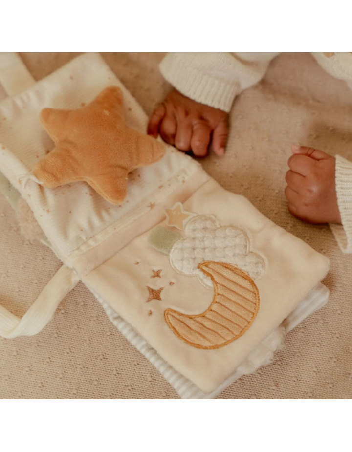 Livre d’activités poussette Little Dutch – Newborn Naturals blanc