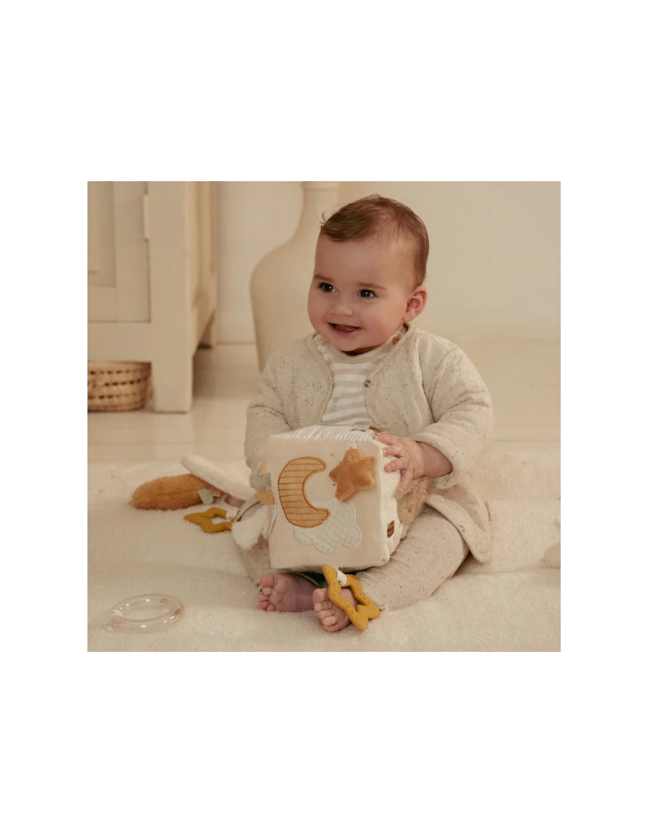 Cube d’activités bébé Little Dutch – Newborn Naturals beige